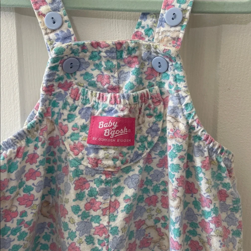 Vintage Oshkosh 6-9 months bunny/floral